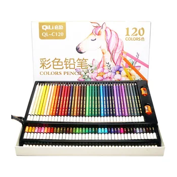 120 цветов, Профессиональный Набор масляных Карандашей, Акварельный Рисунок, цветные карандаши с сумкой для хранения, цветные карандаши для детей