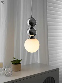 Винтажные роскошные подвесные светильники Bauhaus с одной головкой LED E27, Прикроватная тумбочка для спальни, подвесной светильник, журнальный столик, Магазин, Кухонный остров