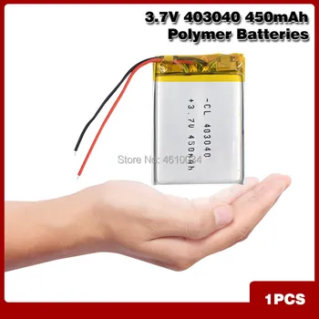 Полимерный аккумулятор 450 мАч 3,7 В 403040 Li-Po Аккумуляторная батарея MP3 Динамики для DVD GPS MP4 смарт-часы сотовый телефон