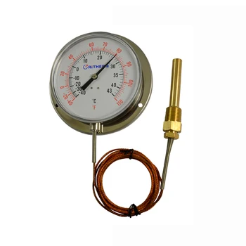 4-дюймовый термометр из нержавеющей стали, капиллярный термометр для промышленной печи