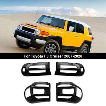 4 предмета, коробка передних противотуманных фар, указатель поворота, Защитная крышка заднего фонаря, Автомобильные аксессуары, пластик для Toyota FJ Cruiser 2007-2020
