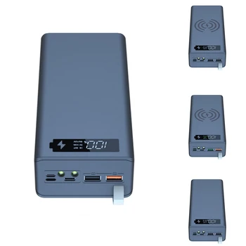 USB 16X18650 Чехол для аккумулятора Ящики для хранения заряда аккумулятора Со светодиодной подсветкой Съемные для зарядки смартфона