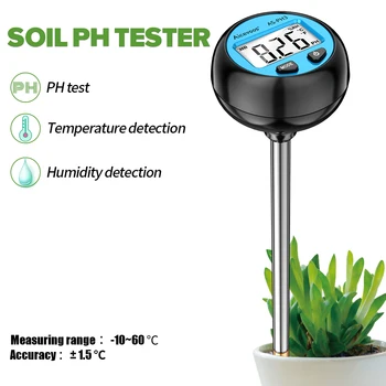 3-Метровый Цифровой монитор кислотности Aicevoos для садоводства Температура почвы 1 Влажность почвы Тестер Ph для сельского хозяйства