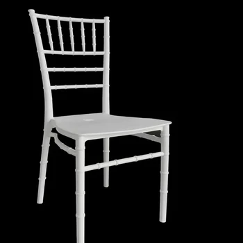 ML-R18, Заводская розетка, Штабелируемый свадебный стул из пластика Tiffany Chivari