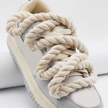 2 шт Принадлежности для обуви Коньки Шнурки Спортивные Холщовые шнурки Тканые кроссовки с плетеной веревкой