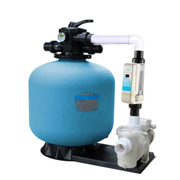 Популярная комбинация фильтра для бассейна и насоса может использоваться в сочетании с распределителем хлора, системой хлорирования соли.