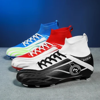 Оригинальные футбольные бутсы для взрослых и детей, модные кроссовки Zapatillas TF / FG, размер 31-48, спортивные ботинки для травяного футбола
