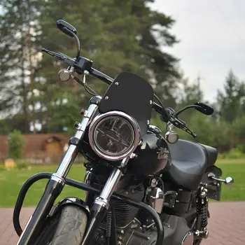 Универсальный удлинитель лобового стекла мотоцикла, Регулируемый Зажим для спойлера На ветровом стекле, Защитная крышка для стекла на 5-7 дюймов
