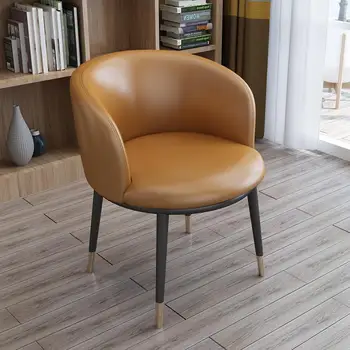 Кожаные обеденные стулья расслабляющего дизайна, комод для гостиной, Офисные стулья для гостиной, Эргономичная кухонная мебель Sillas Cocina YX50DC