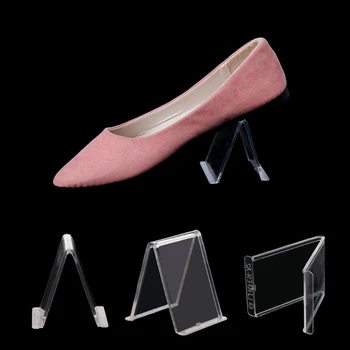 Многофункциональная акриловая подставка для показа обуви, V-образный Стеллаж для обуви, Держатель полки Shop 87HA