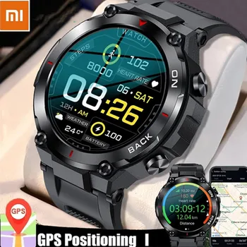 Xiaomi K37 GPS Смарт-Часы Мужские 480 мАч Спорт На открытом Воздухе Фитнес-Браслет Наручные Часы 24 Часа Монитор Сердечного Ритма Трекер Smartwatch