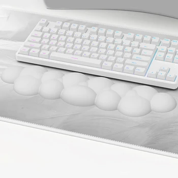 Подставка для запястья Cotton Cloud Keyboard Поддерживает Нескользящую Игровую Клавиатуру, Накладку Для запястья, Эргономичную Мягкую Пену С Эффектом Памяти, Удобный Набор Текста