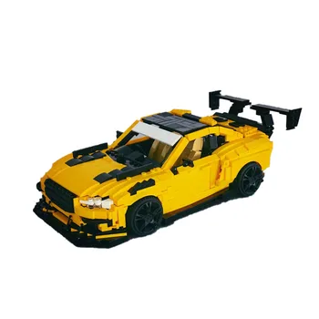 MOC-38065 Yellow Polestar 1 K.S.Edition Сборка спортивного автомобиля StitchingBuildingBlock model1402 Детали Игрушка в Подарок на День Рождения Ребенка