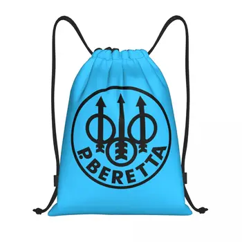 Изготовленный на заказ военный пистолет Веер с логотипом Beretta Сумки на шнурке для покупок, Рюкзаки для йоги, Женский Мужской Спортивный рюкзак для спортзала
