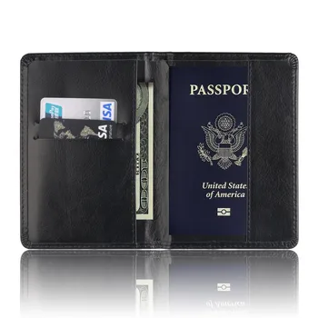 Новая обложка для паспорта, защитный футляр для карт, Женский Мужской держатель кредитной карты для путешествий, удостоверение личности и документ для паспорта, протектор