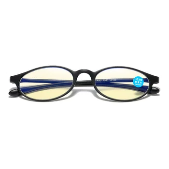 Ретро-очки для дальнозоркости с голубым светом, портативные Ультралегкие Очки для дальнозоркости в маленькой оправе TR90, Очки для дальнозоркости для пожилых людей