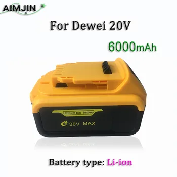 Литий-ионный аккумулятор 20V 6000mAh, для 12V Dewei Tools DCB205 DCD74 DCB201 DCG412 DCD740 DCB203 и т.д. Технические характеристики: