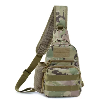 Тактический рюкзак Уличная Наплечная Нагрудная сумка Водонепроницаемый Камуфляжный рюкзак Походная Военная Походная спортивная сумка для путешествий Пакет