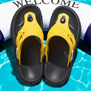 Летние мужские шлепанцы, разноцветные сандалии для плавания на открытом воздухе для мальчиков, дешевые мужские пляжные водные тапочки для прогулок