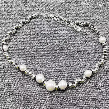 UNOde50 2022 Новая Мода 925 Пробы Посеребренное Креативное Ожерелье с жемчужным узлом Ювелирные подарки