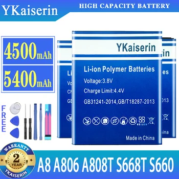 YKaiserin Аккумулятор Для Lenovo A8 S660 S668T A806 A808T 806 808T Высококачественные Литий-ионные Аккумуляторы Для мобильных Телефонов