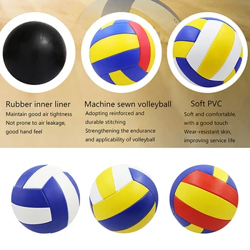 1Pc No. 5 Волейбол ПВХ Профессиональное Соревнование Волейбол Для Пляжа Открытый Крытый Тренировочный Мяч Волейбольный Игровой Мяч