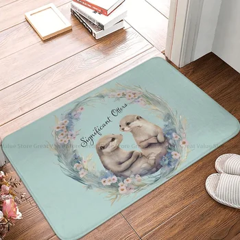 Наклейка на коврик для ванной в виде животных с выдрами, коврик для гостиной, уличный коврик, домашний декор