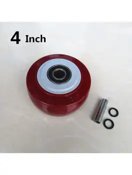 Упаковка 1 шт. 6-дюймовый ролик красного цвета для средних и тяжелых условий эксплуатации с одним колесом ручной работы