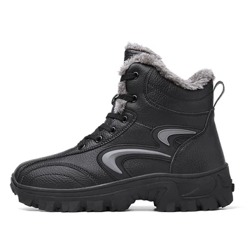 Зимние мужские ботильоны, походная обувь, мужские треккинговые ботинки для альпинизма, высококачественные уличные модные повседневные зимние ботинки # ZA68