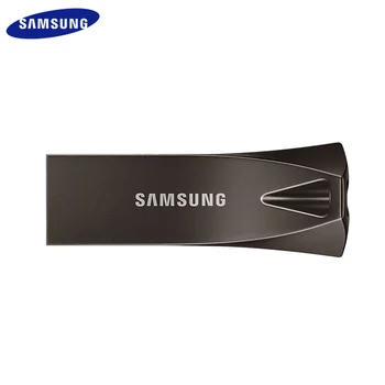 SAMSUNG BAR Plus USB Флэш-накопитель USB 3.1 Флэш-накопитель 64 ГБ 300 МБ /с. 128 ГБ 256 ГБ 400 МБ /с. Металлический Флеш-накопитель Серый U-Диск для компьютера