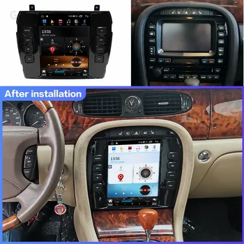 Android 12 Для Jaguar XJ X-TYPE X Type 2004-2011 Автомобильный Радио Мультимедийный плеер DVD Automotivo Автоматическая GPS Навигация Carplay DSP