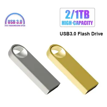 USB флэш-накопители 2 ТБ USB-памяти 1 ТБ Высокоскоростной флеш-накопитель Водонепроницаемый мини-флэш-диск для компьютеров/ видеокамер/Iptv