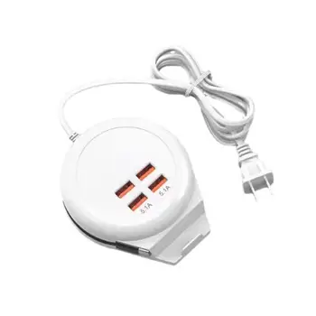 Надежная Практичная USB-станция для зарядки, Удлинительная розетка, ABS USB-удлинитель, Принадлежности для дома повышенной безопасности