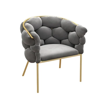 Скандинавский Эргономичный обеденный стул, дизайн гостиной, Современное кресло, Бархатное кресло, Бытовая Коммерческая мебель