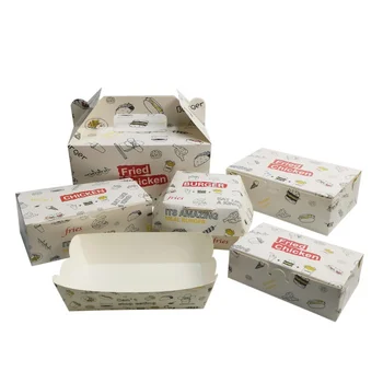 индивидуальный дизайн, Индивидуальная упаковка из коробки для жареной курицы пищевого качества