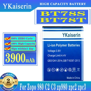 YKaiserin BT78S BT78T Аккумулятор Мобильного Телефона Для Zopo 980 C2 C3 Zp980 Zpc2 Zpc3 980 Сменный Аккумулятор 3900 мАч