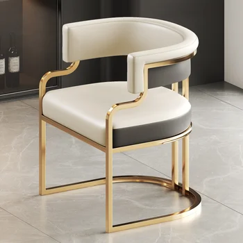 Современные Роскошные обеденные стулья С удобными золотыми ножками Для взрослых, стулья для поддержки локтей, Дизайнерские Уникальные товары для дома Silla Plegable