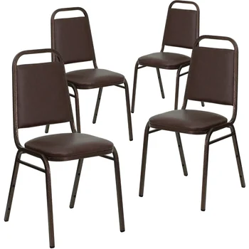 Мебель Flash из 4 предметов серии HERCULES Банкетный стул с трапециевидной спинкой