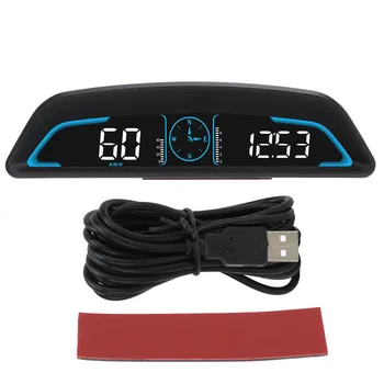 Датчик HUD Автомобильный HUD Дисплей GPS Сигнализация скорости для автомобиля
