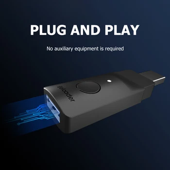 Bluetooth-совместимый приемник, адаптер, конвертер, подключи и играй для PS4 / NS/ XBOX