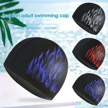 Приятная на ощупь Уникальная эластичная шапочка для плавания с защитой ушей из нейлоновой ткани, шапочка для плавания, Дышащее снаряжение для плавания