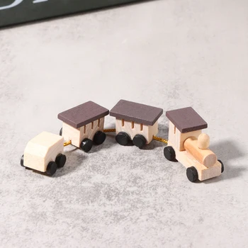 Миниатюрная модель поезда в кукольном домике 1:12, мини-декорация для декора кукольного домика, Детские игрушки для ролевых игр