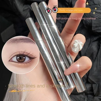 Водостойкая ультратонкая жидкая подводка для глаз Корейская косметика для женщин быстросохнущая гладкая подводка для глаз Long Last Lower eyelash Pen Косметика