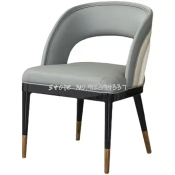Обеденный стул из массива дерева в скандинавском стиле, легкий роскошный современный минималистичный стул со спинкой, модель домашнего кафе, гостиничного номера, стул для переговоров di