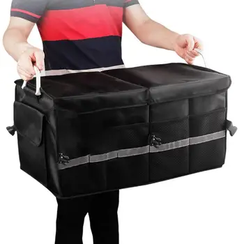 Органайзер для багажника автомобиля с несколькими отделениями, Складная сумка для хранения, Водонепроницаемый ящик для хранения, Прочные сумки для багажника