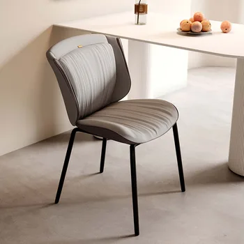 Комодное кресло Обеденный стул Nordic Creative Патио Обеденный стул на открытом воздухе Современная гостиная Silla Comedor Кухонная мебель A1