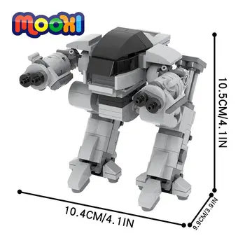 MOOXI Movie Figure Модель робота Строительный блок Собранный кирпич Персонаж своими руками с оружием Игрушка для детей Подарок на день рождения MOC1205