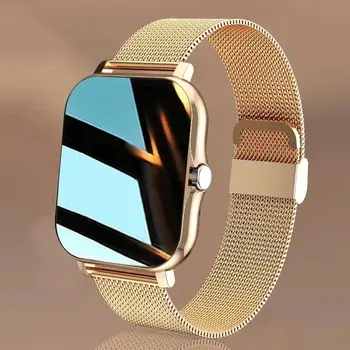 2023 Смарт-часы для мужчин и женщин в подарок, Спортивные часы для фитнеса с сенсорным экраном, звонки по Bluetooth, Цифровые умные часы, наручные часы