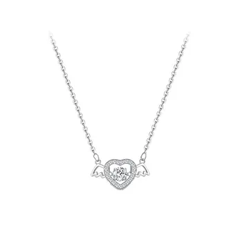 Ожерелье Angel Love из стерлингового серебра S925 пробы, популярный, маленький и роскошный дизайн, Супер бессмертный сверкающий бриллиант