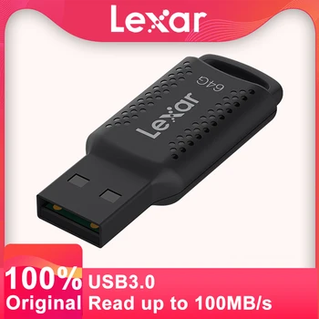 Lexar Original Pen Drive V400 USB 3.0 Высокоскоростной Флэш-накопитель 32GB 64GB 128GB Key JumpDrive 100MB/S Memory Stick для ПК/Mac